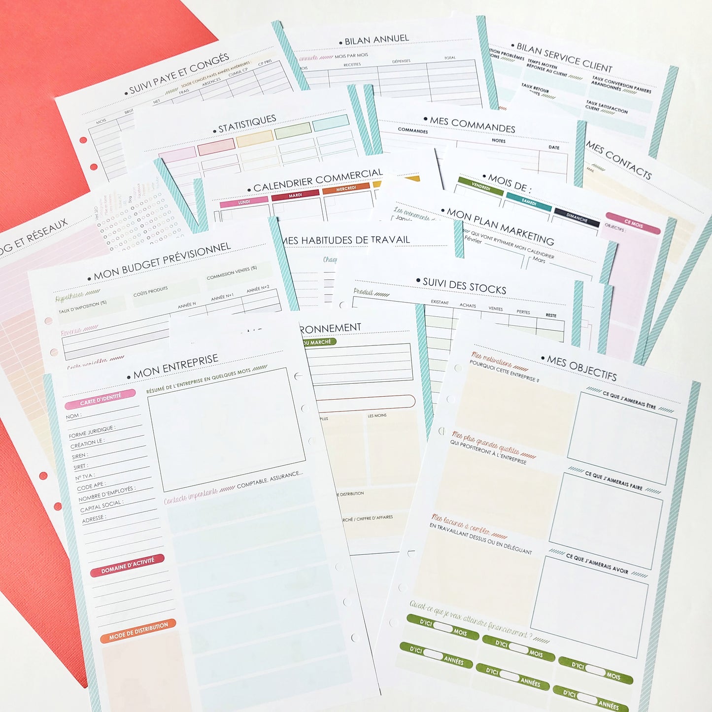 Organiser ma vie pro - recharge pour agenda A5