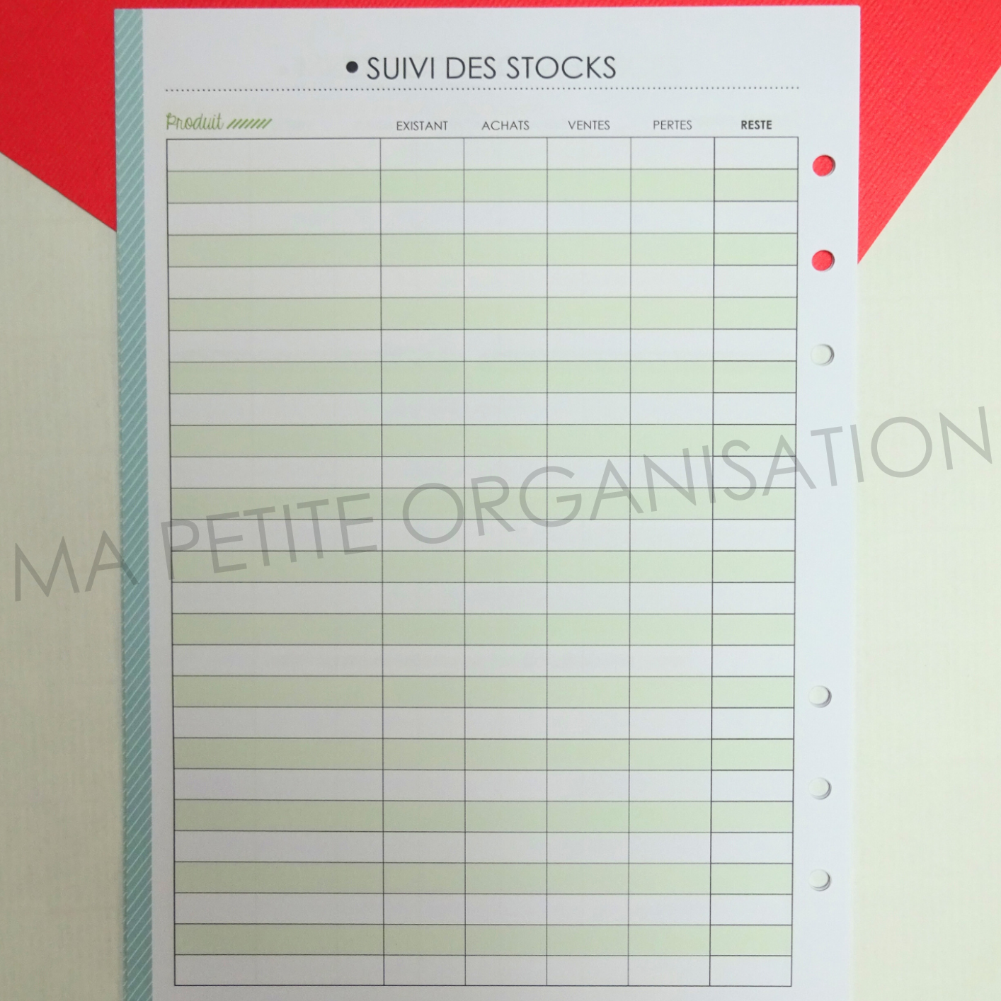 Organiser ma vie pro - recharge pour agenda A5