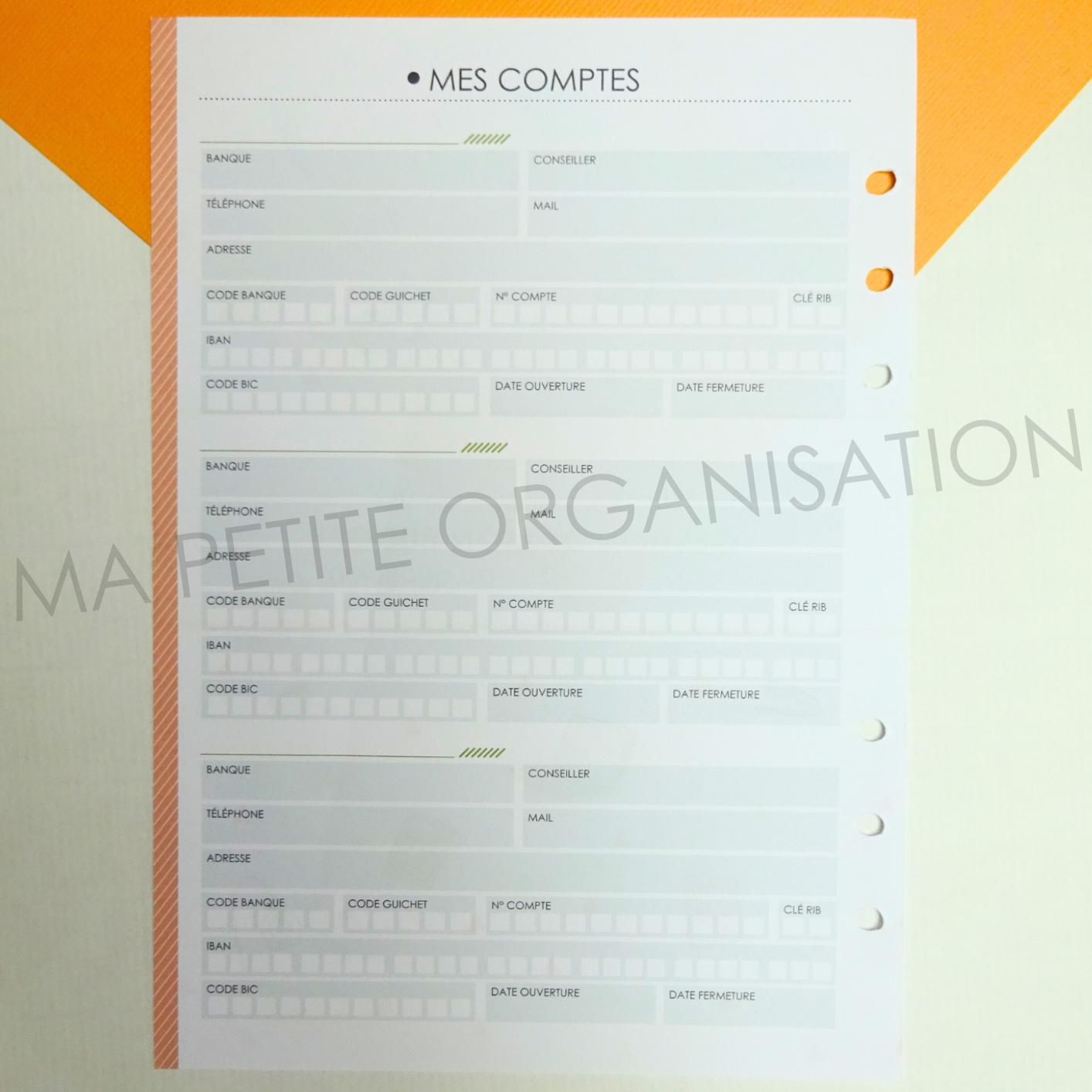 Gestion de mon budget - recharge pour agenda A5