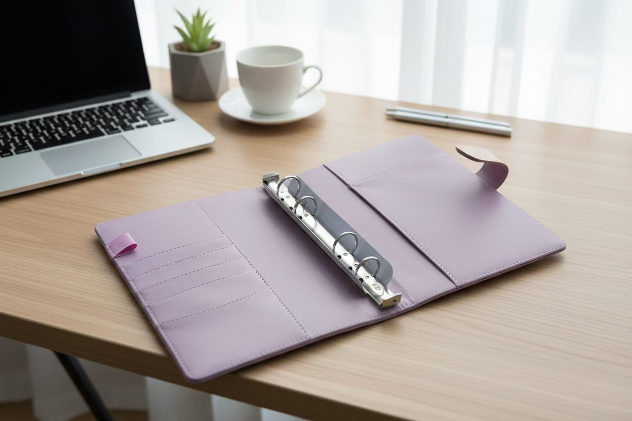 Classeur A5 rigide à paillettes