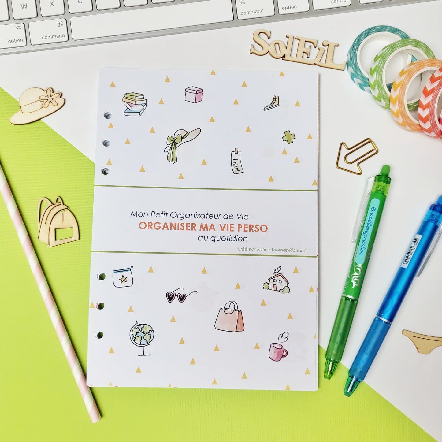 Organiser ma vie perso - recharge pour agenda A5