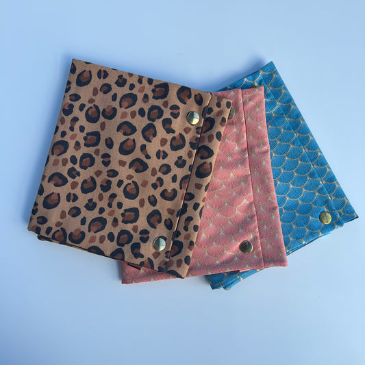 Protège agenda 2 en 1 tissu fait main