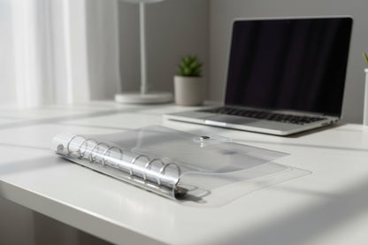 Classeur A5 transparent minimaliste