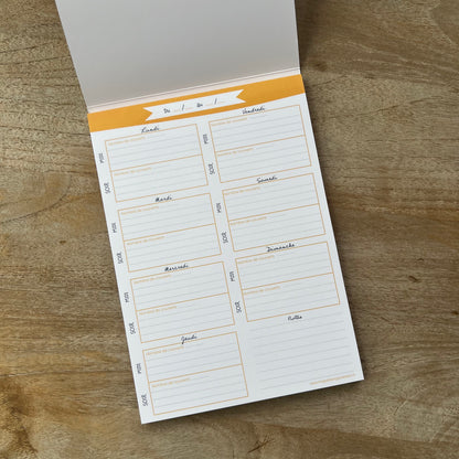 Bloc-notes A5 - Menus de la semaine