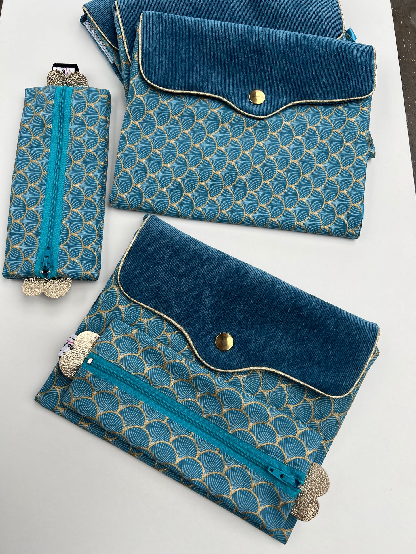 Trousse élastiquée pour agenda ou planner A5