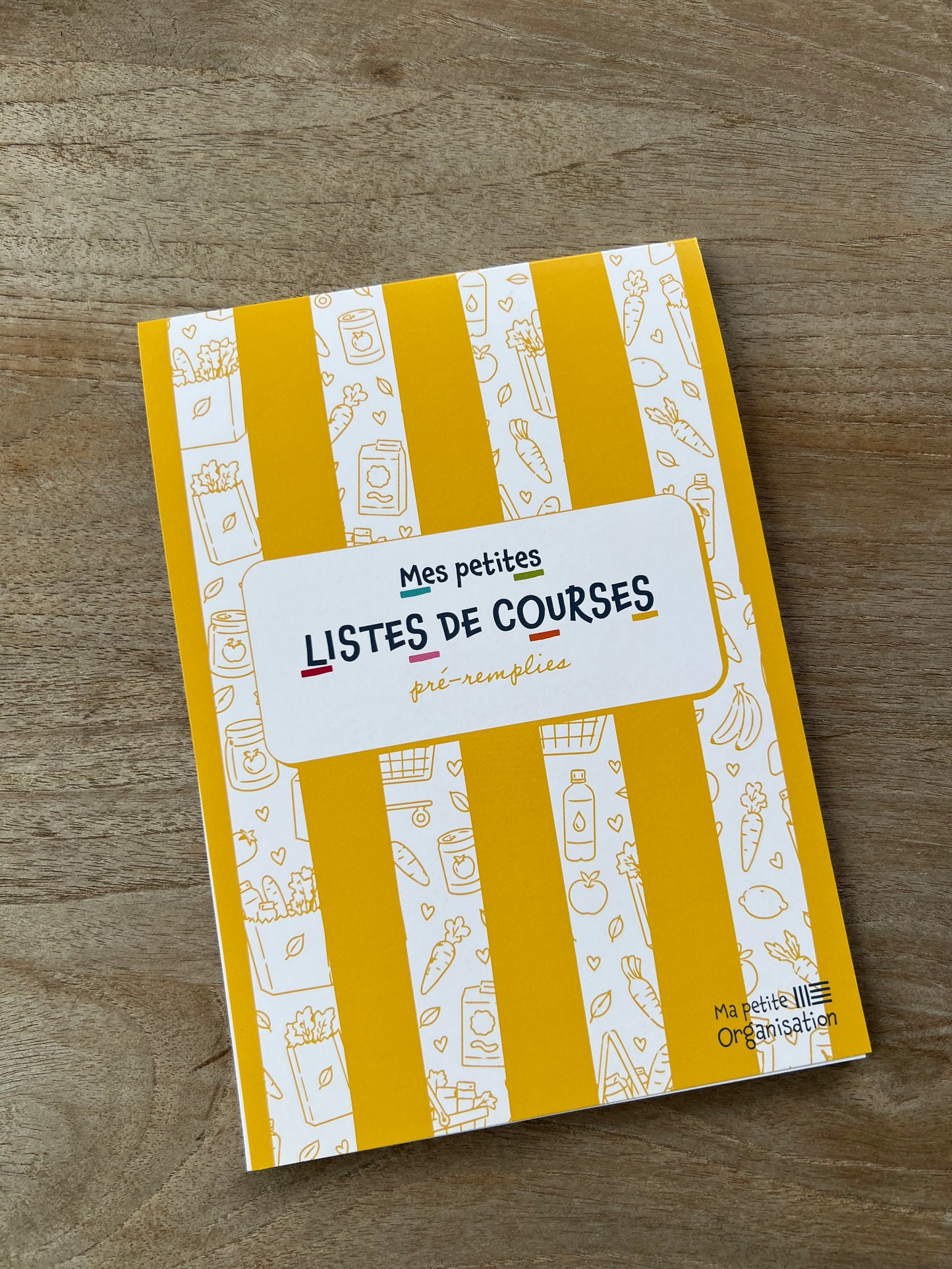 Bloc-notes A5 - Listes de courses pré-remplies