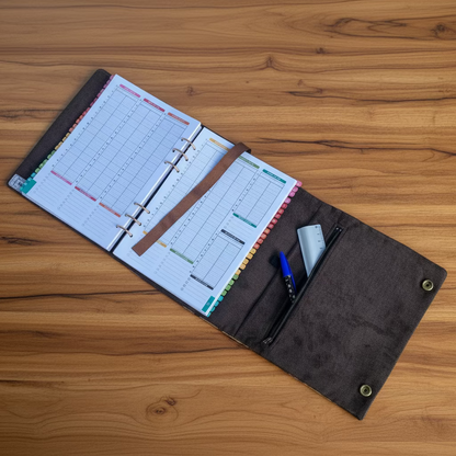 Protège agenda 2 en 1 tissu fait main