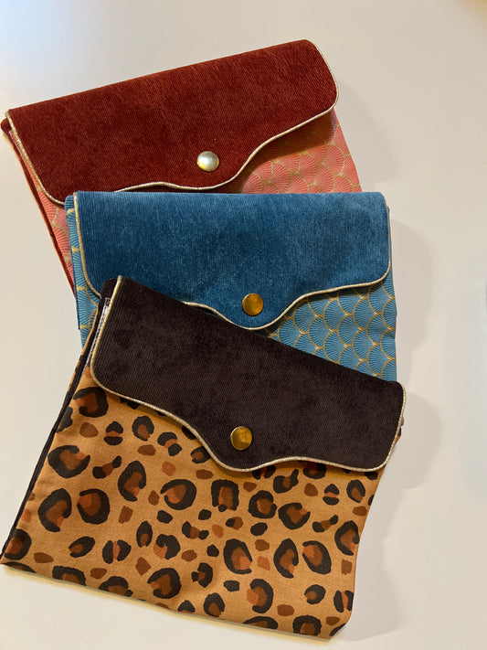 Protège agenda A5 tissu fait main