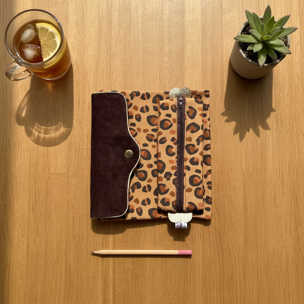 Trousse élastiquée pour agenda ou planner A5