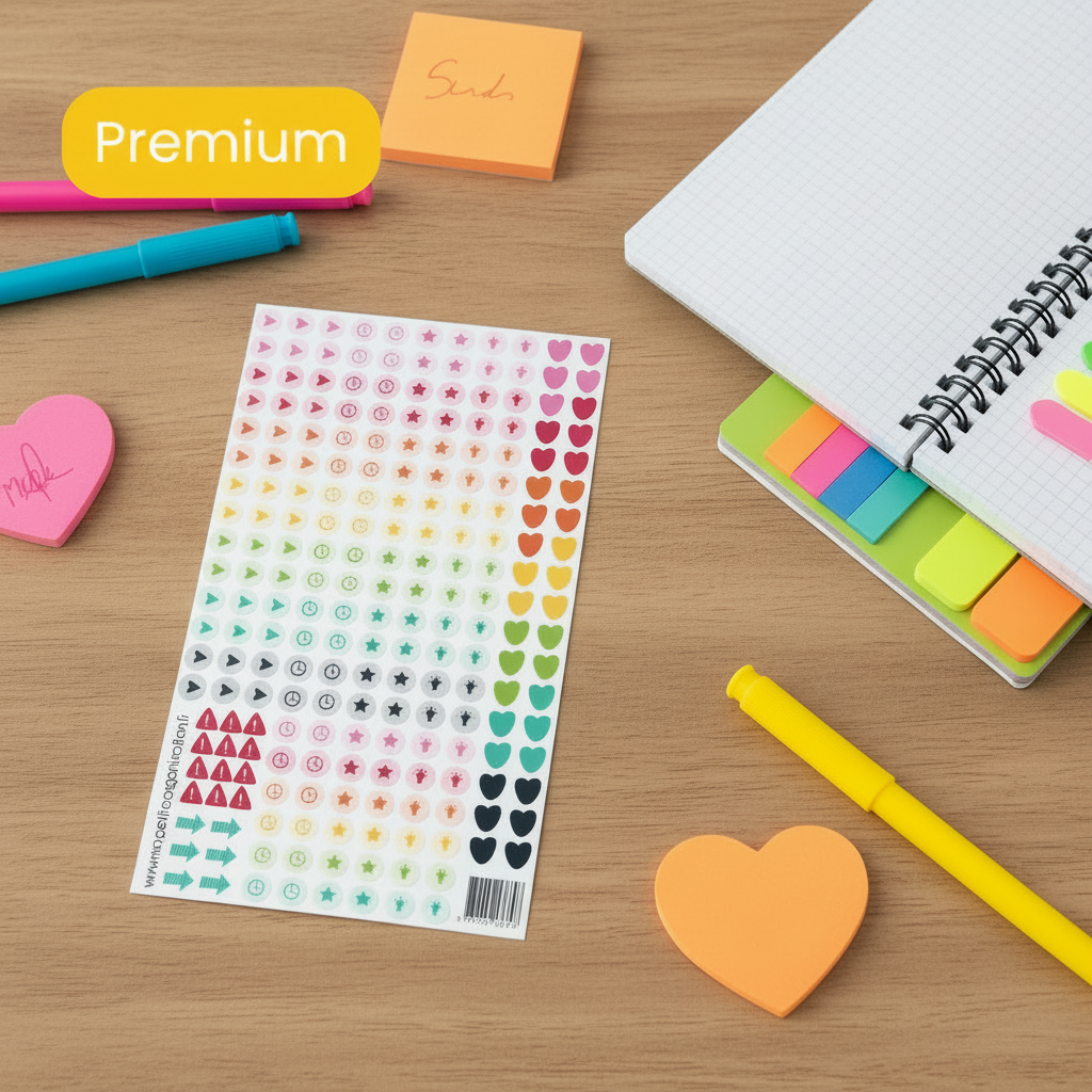 Planche de stickers icones premium