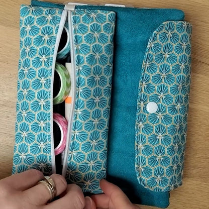 Trousse élastiquée pour agenda ou planner A5