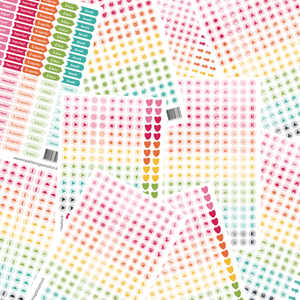 Planches d'étiquettes icônes thématiques