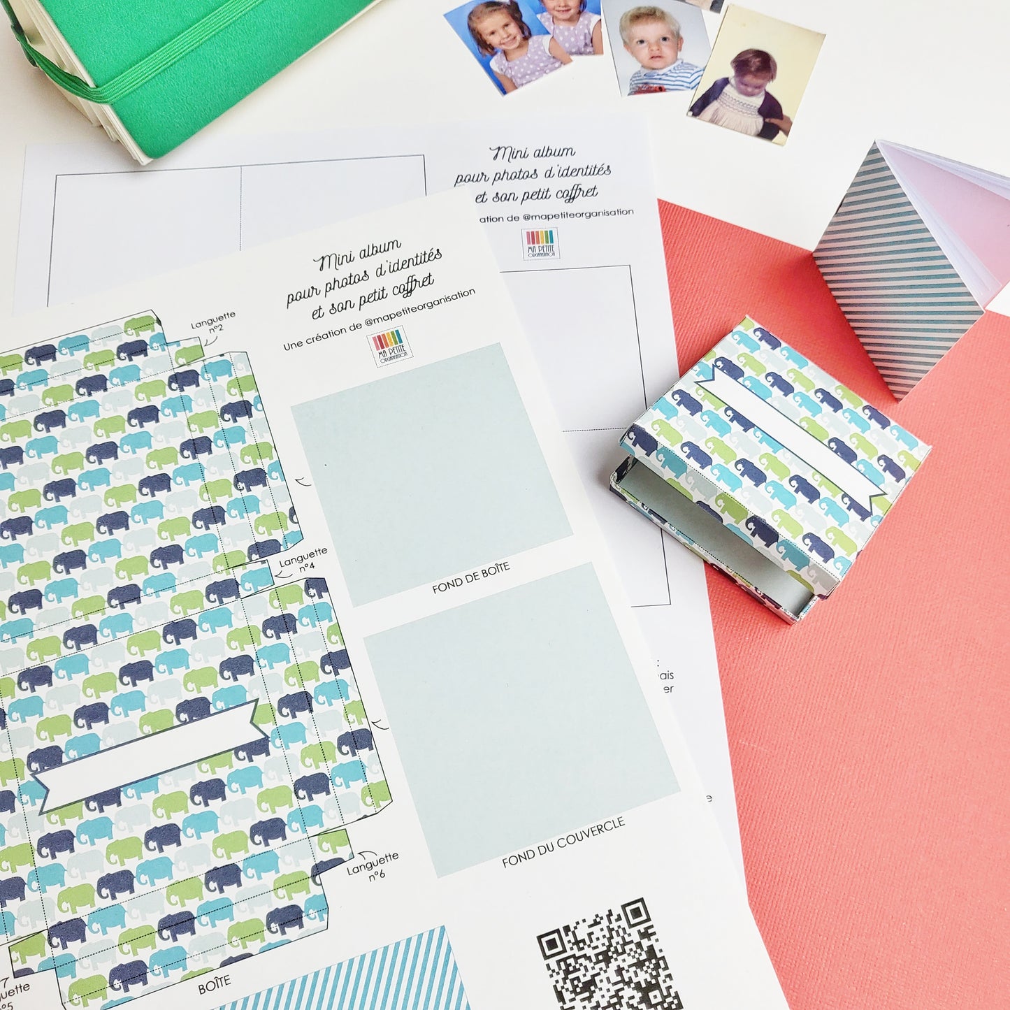 Boîte et mini-album à fabriquer