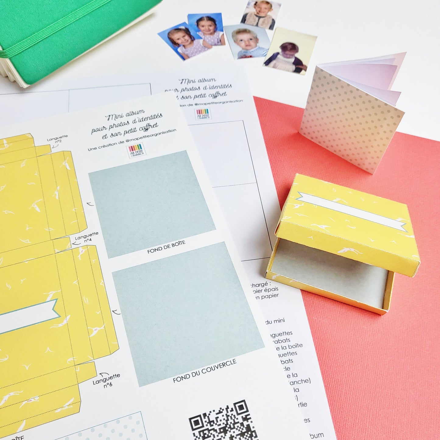 Boîte et mini-album à fabriquer