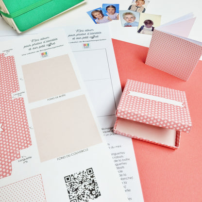 Boîte et mini-album à fabriquer
