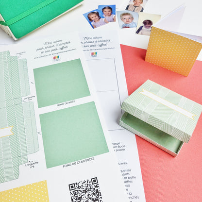 Boîte et mini-album à fabriquer