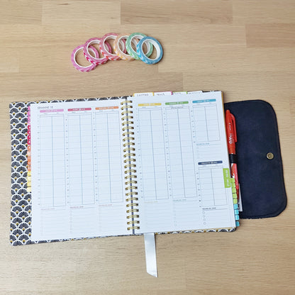Protège agenda ou planner A5 fait main